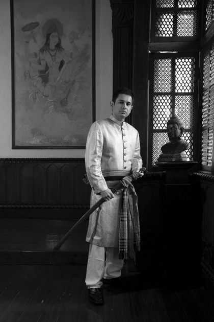 02_Prince Pradyot Deb Burman.hellomagazine.blackandwhite.sword.jpg